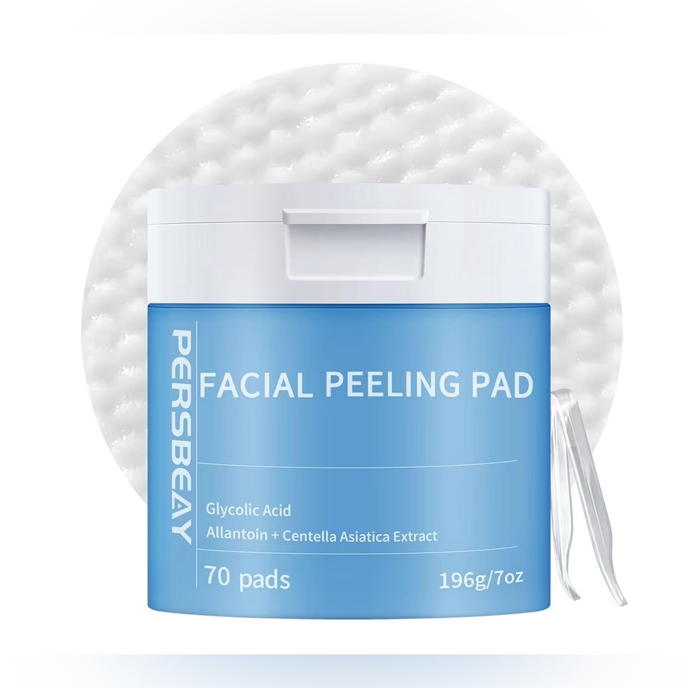 Glycolic Acid Pads, Exfoliating Toner Pads for Facial Radiance set of 2
